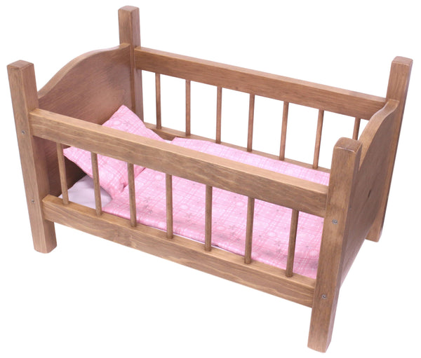 Amish-Made Wooden Doll Furniture, Doll Crib –