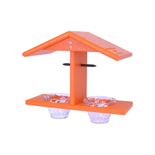  AmishToyBox.com Oriole Bird Feeder - Deluxe Triple Deck  Jelly-Cup Oriole Feeder with Orange Holder Pegs - Made in The USA with Poly  Lumber (All Orange) : Patio, Lawn & Garden