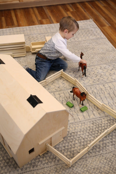 Kids Toy Barn, Wooden Play Barn