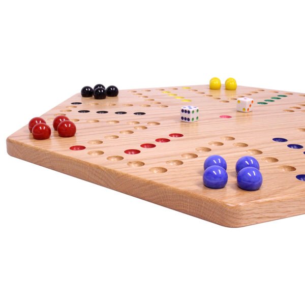 Wooden Oak Aggravation (Wahoo) Game Board Set, Unpainted Holes