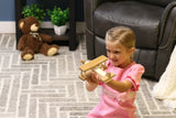 Wooden Toy Airplane With Spinning Propellor, Kid-Safe Finish