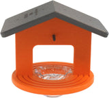 Oriole Bird Feeder, Poly Lumber Hanging Round Oriole Jelly and Orange Feeder with Grooves for Grip, Single Cup