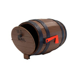 Rustic Barrel Mailbox, Non-Locking Single Compartment, Post-Mount