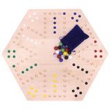 Hand-Painted Wooden Aggravation Game Board (Wahoo), Double-Sided