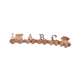 Wooden Name Train Toy, Custom Personalized ABC Letter Train, Amish-Made