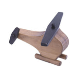 Wooden Helicopter Toy with Spinning Propeller, CPSIA-Approved Finish