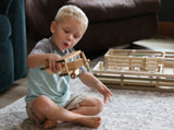 Wooden Toy Airplane With Spinning Propellor, Kid-Safe Finish