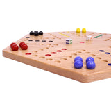 Hand-Painted Wooden Aggravation Game Board (Wahoo), Double-Sided