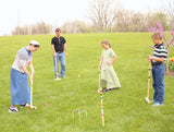 Deluxe 8-Player Croquet Game Set, Wooden Holder or Duffel Carry Bag