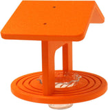 Oriole Bird Feeder, Poly Lumber Hanging Round Oriole Jelly and Orange Feeder with Grooves for Grip, Single Cup