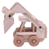 Amish-Made Wooden Toy Skidloader, With Moving Bucket