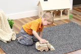 Amish-Made Wooden Toy Skidloader, With Moving Bucket