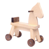 Amish-Made Wooden Riding Horse Toddler Ride-on Toy