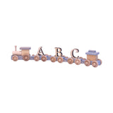 Wooden Name Train Toy, Custom Personalized ABC Letter Train, Amish-Made