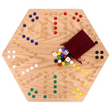 Hand-Painted Wooden Aggravation Game Board (Wahoo), Double-Sided