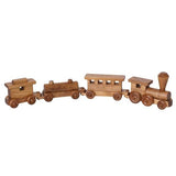 Wooden Toy Train Play Set, 24" Long, Kid-Safe Finish, Amish-Made