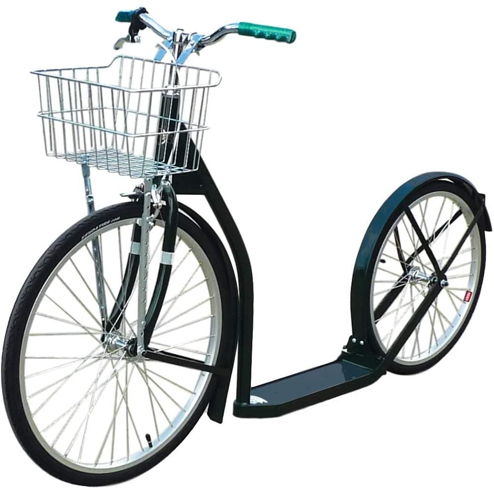 Amish-Made Deluxe Kick Scooter Bike, 24" Front Wheel 20" Rear Wheel, Adult-Size