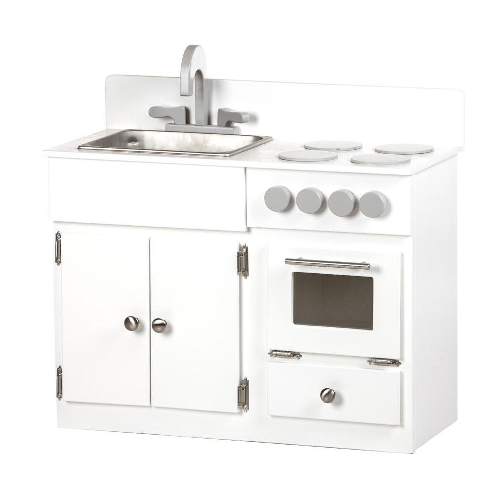 Child's Wooden Stove and Sink Playset Toy –