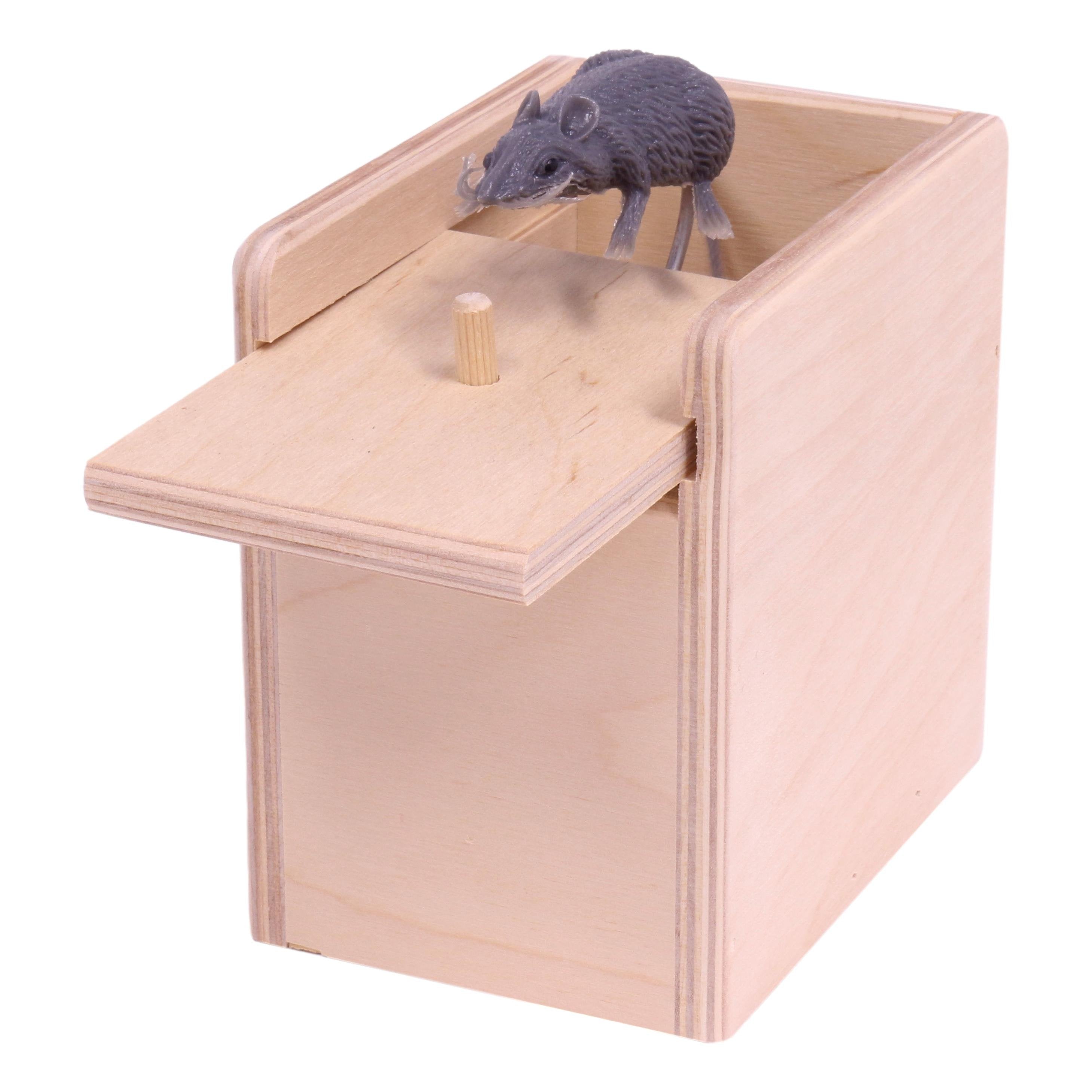 Wooden Surprise Prank Mouse Box –