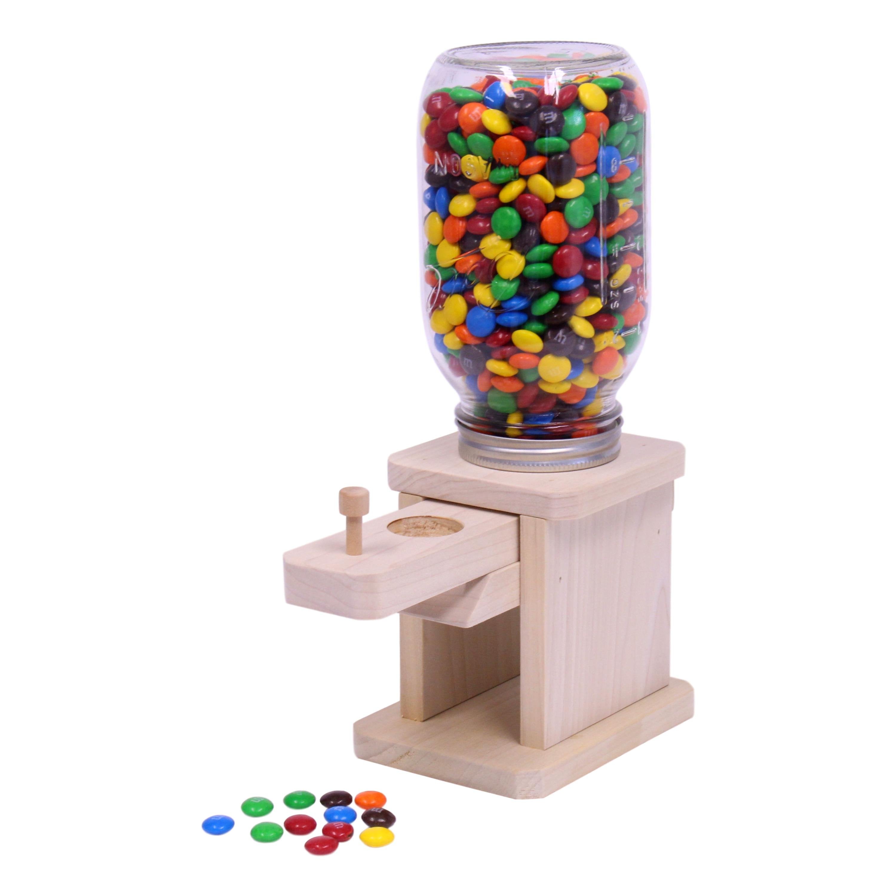 Amish-Made Jar Candy Dispenser - Great for M&M's, Peanuts, or Jelly Be –